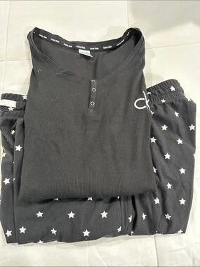 Calvin Klein Black and White Star Kids Pajama Set